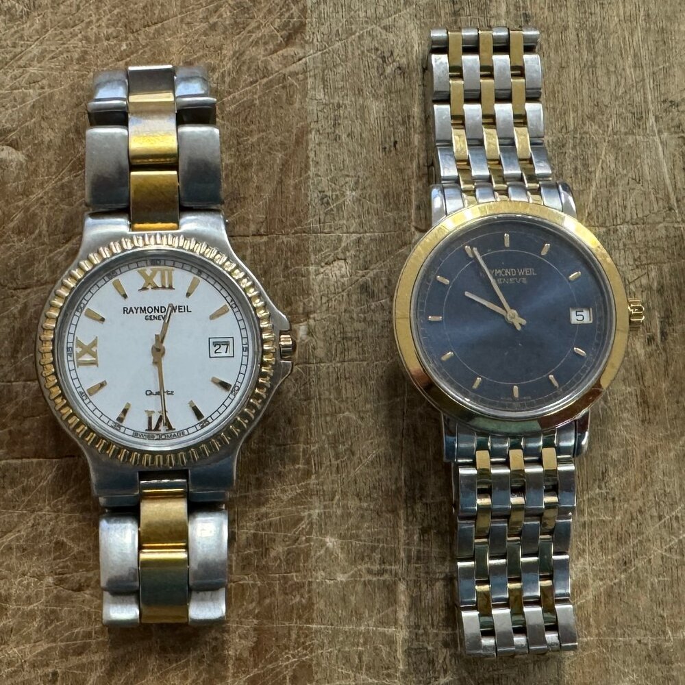 LOT OF 4 PRE-OWNED Raymond Weil Men's Wristwatches